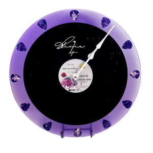 Prince "Purple Rain" Signature Vinyl Record Clock